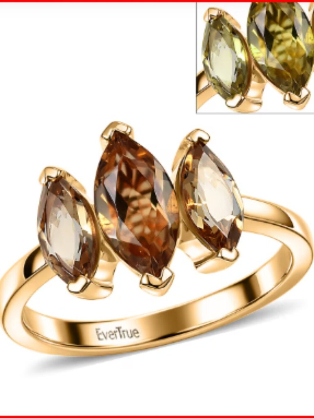 Autumn Alexite Royale Trio Ring